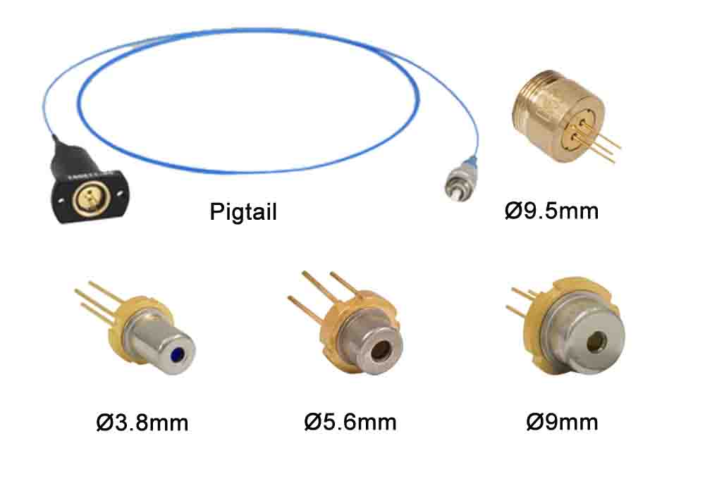 404 to 690nm Visible Laser Diodes